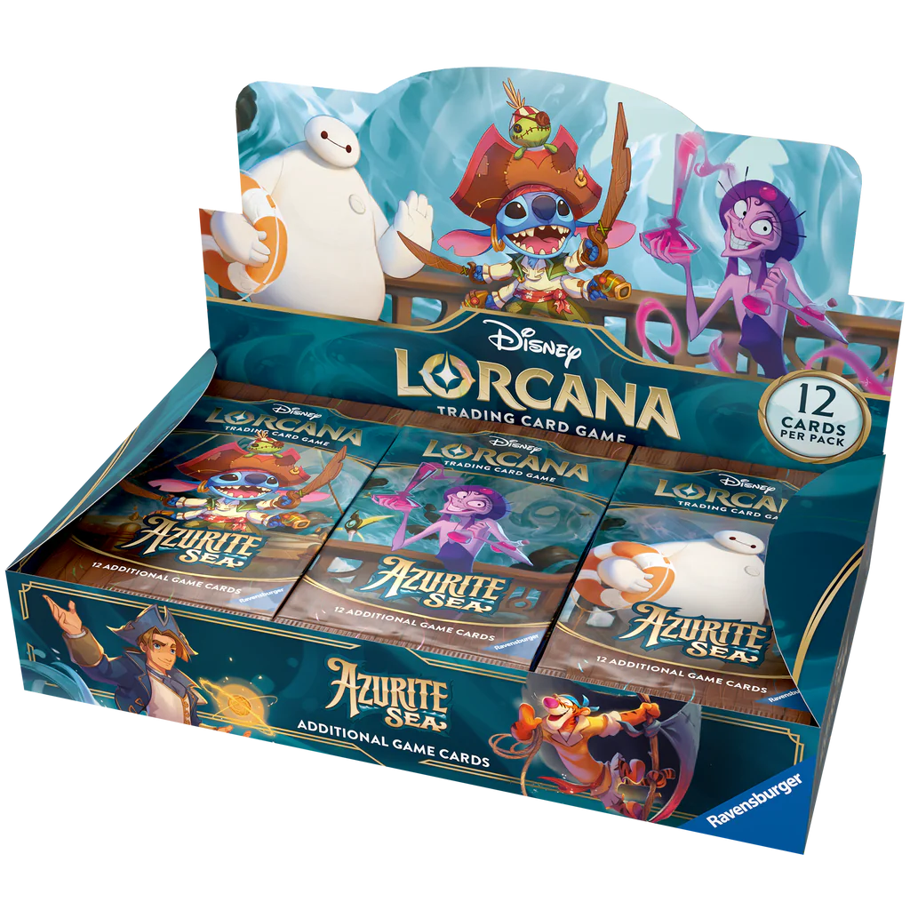 Disney Lorcana Trading Card Game - Booster Pack Display (24pc) - Set 6 Azurite Sea