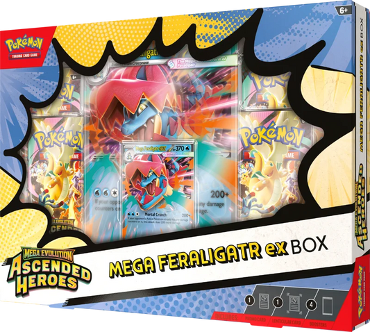 Pokemon Ascended Heroes Mega Feraligator ex Box Release Date 24/04/2026