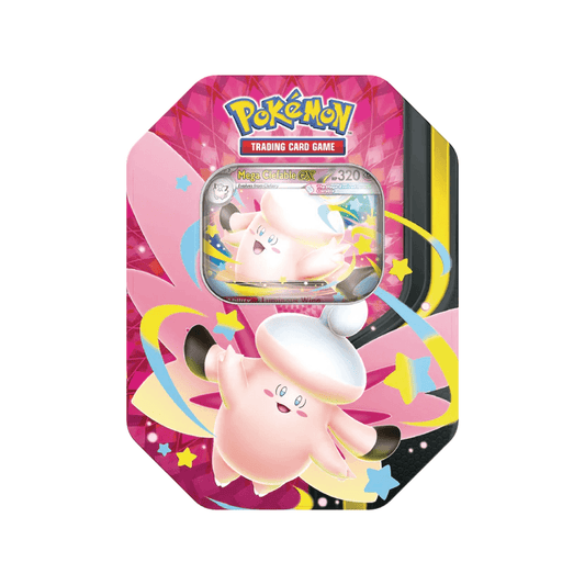 Pokémon TCG Mega Moonlit Tin Mega Clefable-EX English Sealed Tin Box