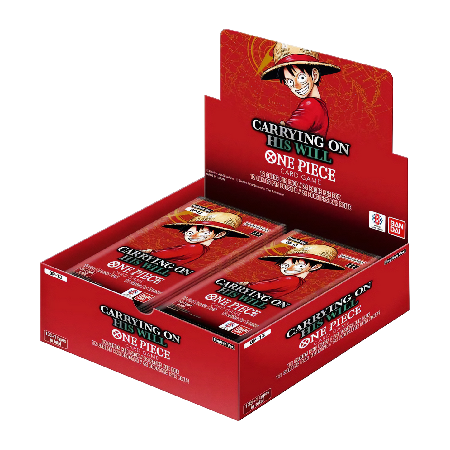 Preorder: One Piece Card Game: Op-13 Booster Box Carrying on his Will: Release Date 07/11/2025