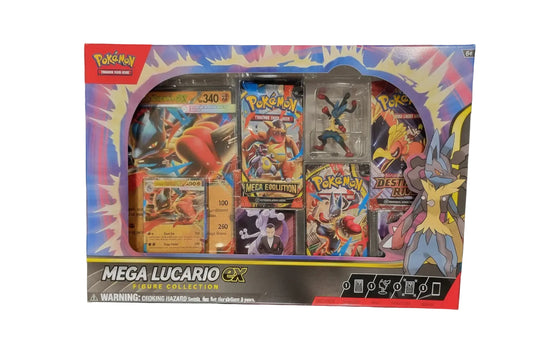 Pokemon TCG Mega Lucario Ex Figure Collection Box Brand New & Factory Sealed!